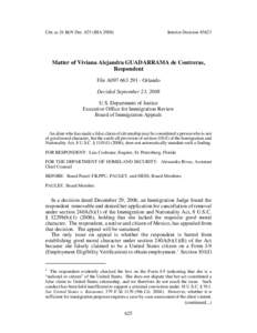 Cite as 24 I&N Dec[removed]BIA[removed]Interim Decision #3623 Matter of Viviana Alejandra GUADARRAMA de Contreras, Respondent