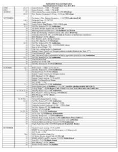 Haddonfield Memorial High School School Calendar for School Year[removed]Senior Portraits – 8 AM – 3 PM A125 Senior Portraits – 8 AM – 3 PM A125 First semester Peer Leader training 12-4 PM MS Library New Teache