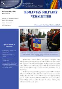 November 14th, 2014 Issue noIzvor St., Bucharest, Romania  ROMANIAN MILITARY