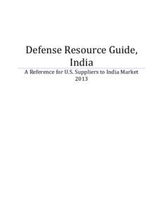 Civil Aerospace Resource Guide, India