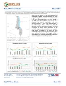 MALAWI Price Bulletin  March 2015 The Famine Early Warning Systems Network (FEWS NET) monitors trends in staple food prices in countries vulnerable to food insecurity. For each FEWS NET country and region, the Price Bull