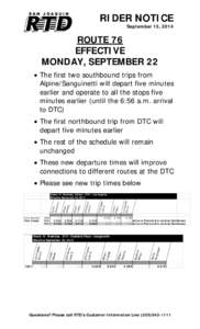 Microsoft Word - ROUTES 76-RIDER NOTICE