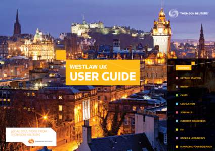 WESTLAW UK  USER GUIDE CONTENTS