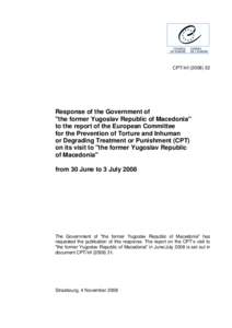 CPT/Inf[removed]Response of the Government of 