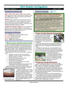 Volume 13, Issue 5  Tri-Basin Irrigator July 11, 2013
