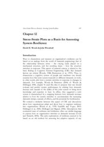 Stress-Strain Plots as a Basis for Assessing System Resilience  145 Chapter 12 Stress-Strain Plots as a Basis for Assessing