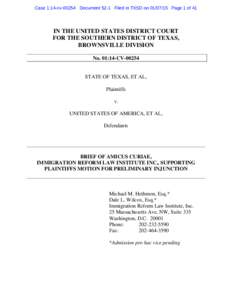 State and Local Officers have the Inherent Authority to Inquire into Immigration Status