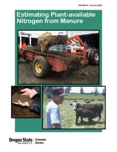 Estimating Plant-available Nitrogen from Manure, EM 8954-E (Oregon State University Extension Service)