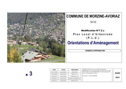 COMMUNE DE MORZINE-AVORIAZdu Plan Local d’Urbanisme (P.L.U.) Modification N°7