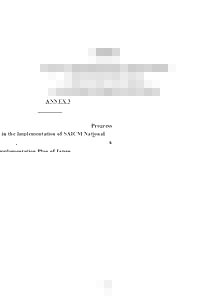 ANNEX 3 Progress in the Implementation of SAICM National Implementation Plan of Japan (Civic/Consumer Groups and NGOs/NPOs)  139