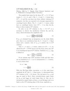 CP violation / Symmetry / CLEO / Physics / Particle physics / Quantum field theory