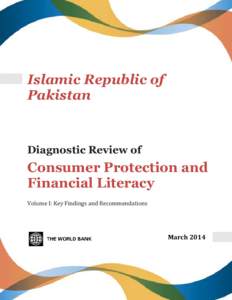 Islamic Republic of Pakistan Diagnostic Review of  Consumer Protection and