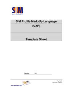 SIM Profile Mark-Up Language V2 0 Final Release Candidate  Version_04