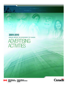 [removed]ANNUAL REPORT ON GOVERMENT OF CANADA ADVERTISING ACTIVITIES