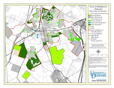 Town of Middletown, Delaware Map 4. Parks and Open Space NCC Agriculture Preservation State Ag Districts