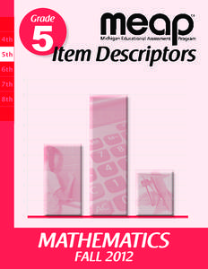 5Item Descriptors  Grade 4th 5th 6th