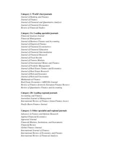 Economics / Journal of Futures Markets / Journal of Banking and Finance / Journal of Financial and Quantitative Analysis / Finance / International Review of Financial Analysis / Campbell Harvey / David Hillier / Publishing / Year of birth missing / Academic publishing