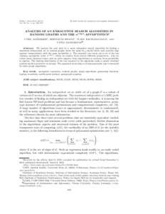 c 2014 Society for Industrial and Applied Mathematics  SIAM J. DISCRETE MATH. Vol. 28, No. 1, pp. 342–371