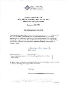 Redundancies in Asia and the Pacific: What Employers Need to Know South Asia/the Pacific Session November 26, 2013  Presenters