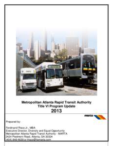 MARTA Title VI Compliance Plan Update