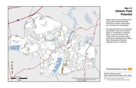 Map 5.2  FRA Athletic Field Potential