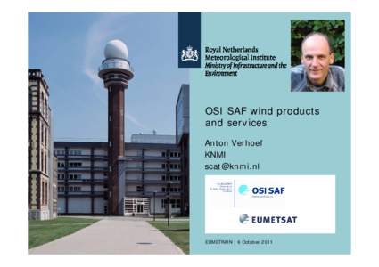 OSI SAF wind products and services Anton Verhoef KNMI 