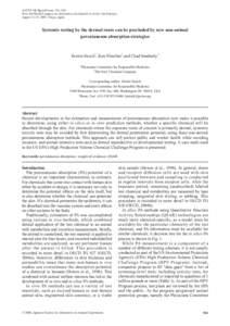 AATEX 14, Special Issue, Proc. 6th World Congress on Alternatives & Animal Use in the Life Sciences August 21-25, 2007, Tokyo, Japan Systemic testing by the dermal route can be precluded by new non-animal percuta