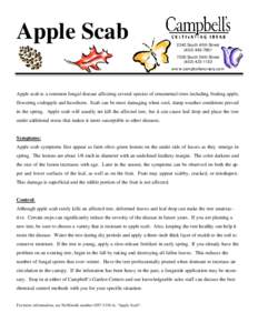 Apple / Crabapple / Elsinoë / Fungicide use in the United States / Elsinoë australis / Rosales / Apple scab / Apples