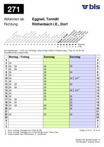 271 Abfahrten ab Richtung Eggiwil, Tenndli Röthenbach i.E., Dorf