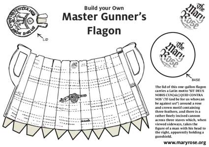 Build your Own  Master Gunner’s Flagon Lid
