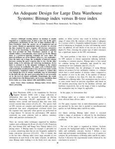 Database management systems / Bitmap index / SQL / Relational database management systems / Database theory / Database index / Cardinality / Extensible Storage Engine / Database / Data management / Information / Data