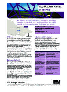 Regional City Profile  Wodonga Mildura