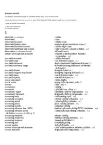 Statement from FCO This Glossary incorporates records by Translation Service (FCO) up to the end of[removed]It gives alternatives sometimes, so as not to ignore Welsh Assembly/Welsh Academy/Legal Terms recommendations It d