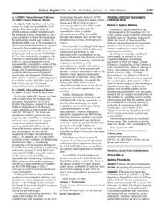 Federal Register / Vol. 74, No[removed]Friday, January 23, [removed]Notices a. AAMMS Teleconference, February 10, 2009—Ozone Network Design In March 2008, the final rule for the Ozone NAAQS was published (73 FR[removed]The