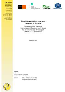 Input paper for a workshop on internalisation of external cost of transport