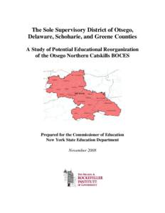 The Supervisory District of Albany, Schoharie, Schenectady, and Saratoga Counties