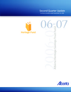 Alberta Heritage Savings Trust Fund[removed]Second Quarter Report (pdf version)