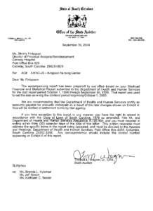 KINGSTON NURSING CENTER CONWAY, SOUTH CAROLINA CONTRACT PERIOD BEGINNING OCTOBER 1, 2000 AC# 3-KNC-J9