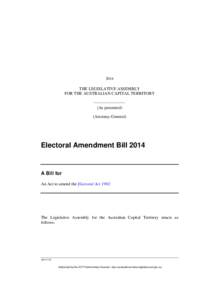 Electoral Amendment Act 2014