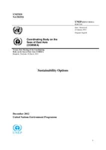 UNITED NATIONS UNEP/DEPI/COBSEA IGM 21/4 Distr.: Restricted