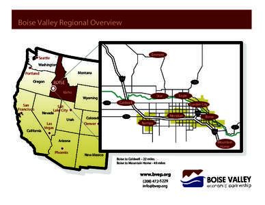 Boise Valley Regional Overview  Emmett Seattle Washington