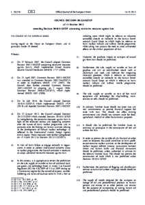 Council Decision[removed]CFSP of 15 October 2012 amending Decision[removed]CFSP concerning restrictive measures against Iran