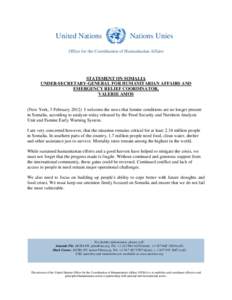 United Nations / Office for the Coordination of Humanitarian Affairs / United Nations Development Group