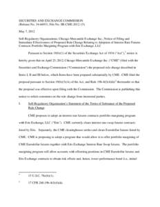 Notice of Filing and Immediate Effectiveness of Proposed Rule Change Relating to Adoption of Interest Rate Futures Contracts Portfolio Margining Program with Eris Exchange, LLC