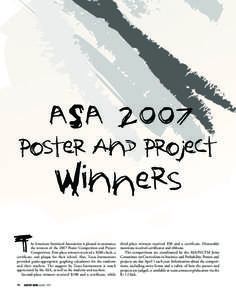 ASA[removed]Poster and Project Winners