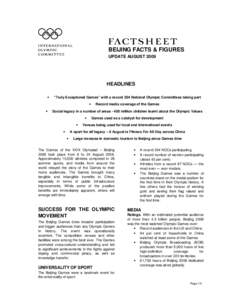 High-tech architecture / Summer Olympic Games / Olympic Games / International Olympic Committee / Olympic Green / Concerns and controversies over the 2008 Summer Olympics / Bids for the 2008 Summer Olympics / Sports / Summer Olympics / Beijing