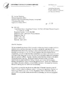 DEPARTMENT OF HEALTH & HUMAN SERVICES  Public l lealth Service Food arid [DIrug Administration[removed]New I amipshire Avenue