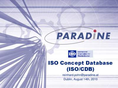 Data / Standards organizations / ISO 13584 / ISO 10303 / International Organization for Standardization / ISO 15926 / ISO / Data quality / Film speed / Information / Information science / Science