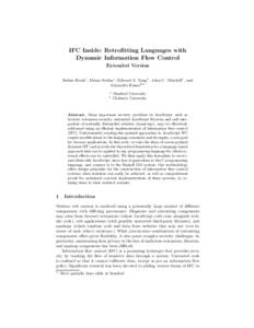 IFC Inside: Retrofitting Languages with Dynamic Information Flow Control (Extended Version)