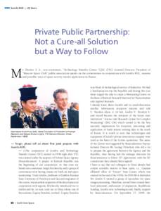 ScanEx RDC — 20 Years  Private Public Partnership: Not a Cure-all Solution but a Way to Follow